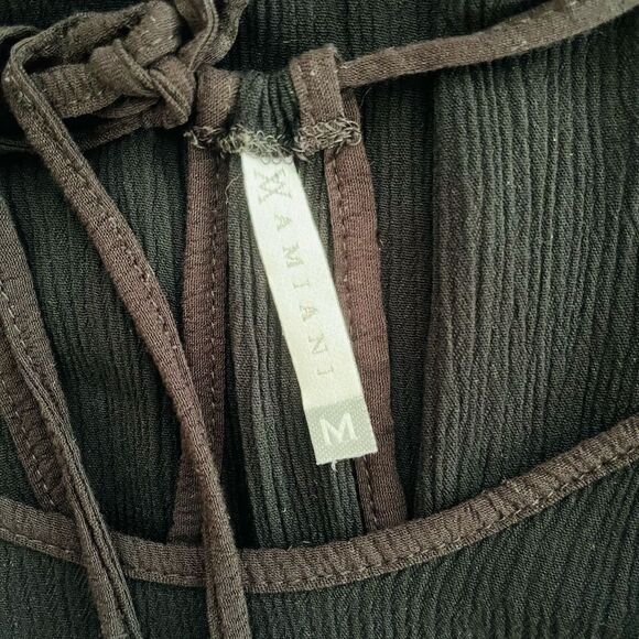 AMIANI black/white patterned halter dress size M. - Picture 6 of 6